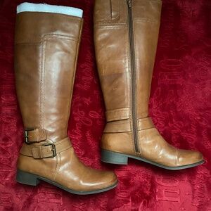 Nine West Vintage America Collection Vashiza Tall Leather Riding Boots
